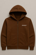 Load image into Gallery viewer, KAHVERENGİ ZİP HOODİE